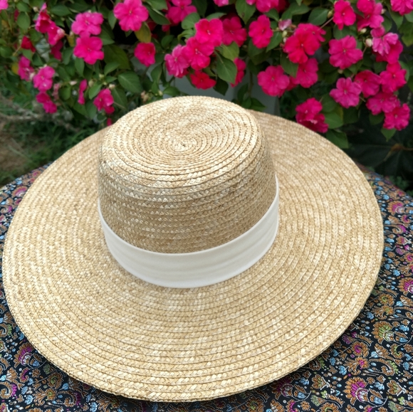 J Crew 100% Straw Hat S/M